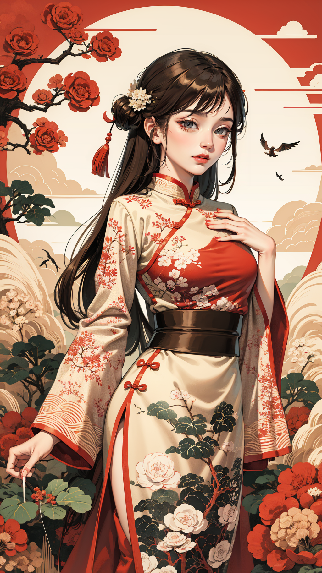 28373-3381149761-_lora_插画_0.9_,chinese ink painting style,1girl,chinese cheongsam,.png